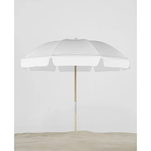 Frankford Avalon Fiberglass Beach 7.5 Foot Wide Octagon Manual Lift Umbrella