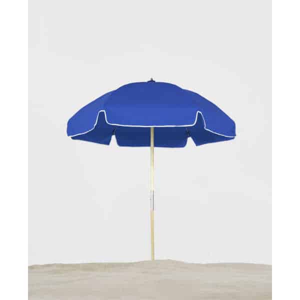 Frankford Emerald Coast, Ash Wood 6.5 Foot Wide, Hexagon Manual Lift Beach Umbrella