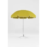 Frankford Laurel Steel Silver Anodized 7.5 Foot Wide Octagon Manual Lift Umbrella -NO TILT