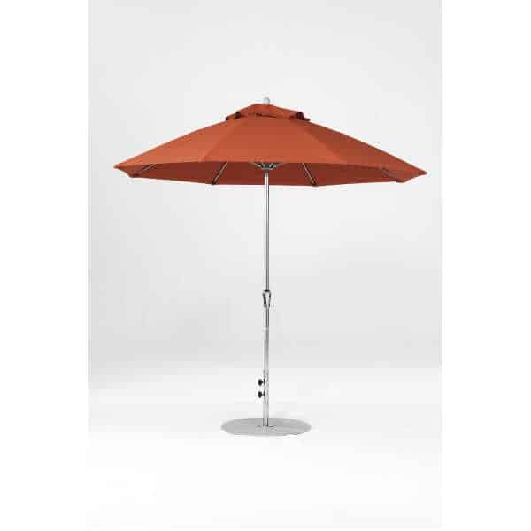 Frankford Monterey 7.5 ft Market Fiberglass -  NO Tilt -  OCTAGON Crank Umbrella