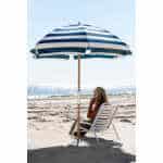 Frankford Shade Star Ash Wood 6.5' Foot Hexagon Beach Umbrella