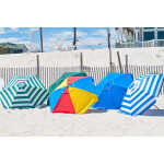 Frankford Shade Star Ash Wood 6.5′ Foot Hexagon Beach Umbrella