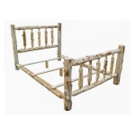 Fireside Log Spindle Bed – Cal King – Cedar Furniture