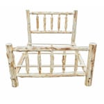 Fireside Log Spindle Bed – Cal King – Cedar Furniture