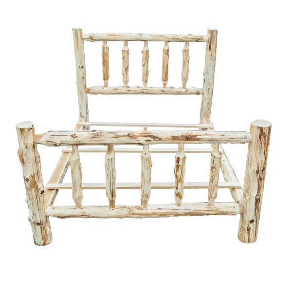 Fireside Log Spindle Bed - Cal King - Cedar Furniture