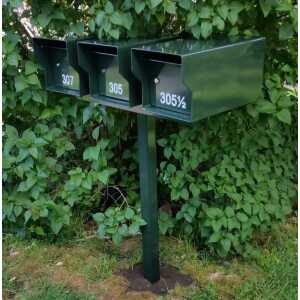 Three Security Mailbox And Post - M1-LT