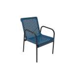 Punched Steel Stacking Cafe Chair