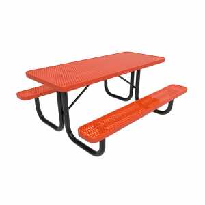 Rectangle Portable Picnic Table - Punched Steel