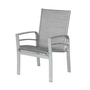 Skyway Dining Arm Chair, Sling Fabric with Aluminum Frame
