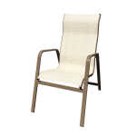 High Back Poolside Dining Arm Chair - Sling 