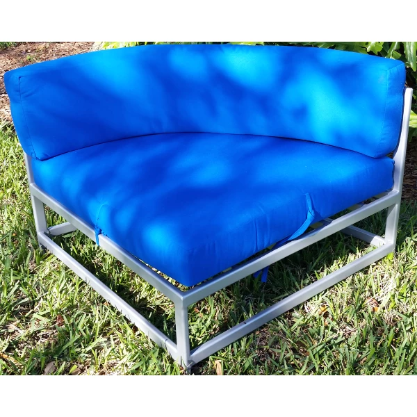 Club Cabana Cushion Corner Sectional Couch - Deep Seating