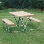 Standard Duty Picnic Table FRAME ONLY – Bolted 6 & 8 ft