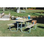 Standard Heavy Duty Picnic Table FRAME ONLY - Welded 6 & 8ft - Galvanized