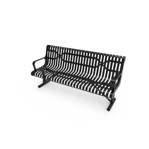 Steel Ribbed Classic Park Bench