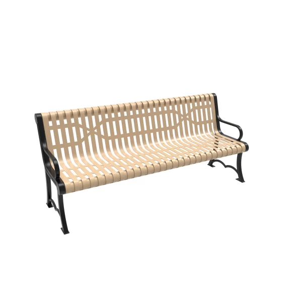 Steel Ribbed Keystone City Bench