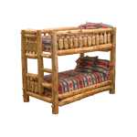 Fireside Traditional Cedar Bunk Bed – Single over Single – Rustic Bunk Bed