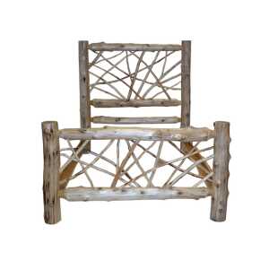 Fireside Twig Bed - King - Natural Cedar