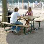 Standard Heavy Duty Picnic Table FRAME ONLY - Welded 6 & 8ft - Powder Coated