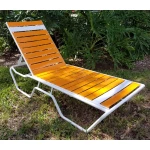 Vinyl Wide Strap Chaise Lounge – 16 in Height