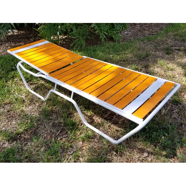 Vinyl Wide Strap Chaise Lounge - 16 in Height - Outdoorsiness.com Vinyl Wide Strap Chaise Lounge - 16 in Height