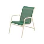Windward Design Group Neptune Sling Aluminum Dining Arm Chair