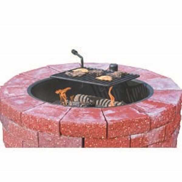 Fire Ring 32 Inch With Swivel Grate - Outdoorsiness.com Fire Ring 32 Inch With Swivel Grate