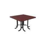 46in Square Patio Table with No Seats – Punched Steel-1000×707