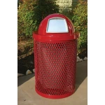 32 Gallon Commercial Trash Receptacle - Diamond - Image 3