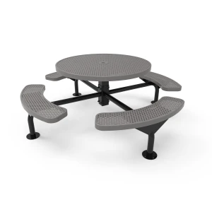 46” Round Nexus Pedestal Picnic Table - Thermoplastic