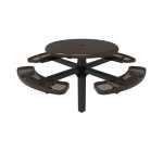 46in-Round-Solid-Top-Pedestal-Table-Expanded-Metal-Inground-Mount
