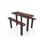 6-Rectangular-Independent-Pedestal-Table-Expanded-Metal-Inground-Mount