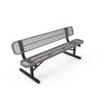 Bench-with-Back-Expanded-Metal-Portable
