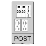 20-20 Unmetered Power RV Pedestal - U011CP6010 - Image 1