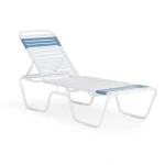 Vinyl Strap Chaise Lounge - 14 in Height - Image 1