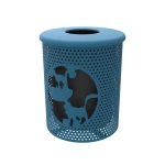Dog Park Trash Can with lid - Image 1