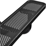 Rectangle 6ft Portable Thermoplastic Picnic Table - Punched Steel - Image 4