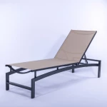 Skyline Luxury Commercial Sling Pool Chaise Lounge with Aluminum Frame - Image 1