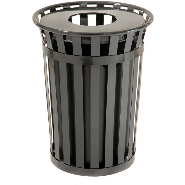 slattedsteeltrashcan