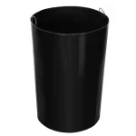 Courtyard 36 Gallon Slatted Wide Top Commercial Trash Receptacle With Flat Lid & Liner - Image 4