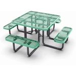 Square Picnic Table - 46" Square Portable Commercial Picnic Table - Image 2