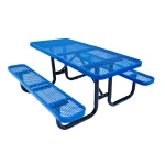 Rectangular Picnic Table 6ft Portable Commercial Picnic Table - Image 3