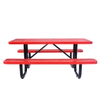 Rectangular Picnic Table 6ft Portable Commercial Picnic Table - Image 9