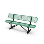 6′ Portable Outdoor Commercial Bench - Thermoplastic Coated - Image 7