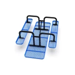 ADA 8ft Portable Rectangular Commercial Picnic Table - Image 3