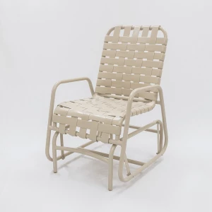 Commercial Basket weave Poolside Glider