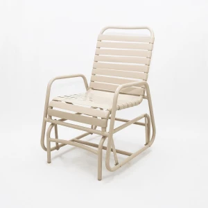 Commercial Vinyl Strap Poolside Glider