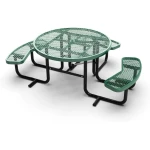 Quick Ship Round Picnic Table - 46" Round ADA Commercial Picnic Table - Image 2