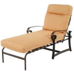Orleans Aluminum Outdoor Padded Commercial Chaise Lounge - Image 1