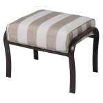 Madison Aluminum Outdoor Patio Ottoman - Image 1
