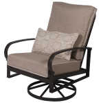 Madison Aluminum Outdoor Commercial Swivel Dining Chair - Image 1